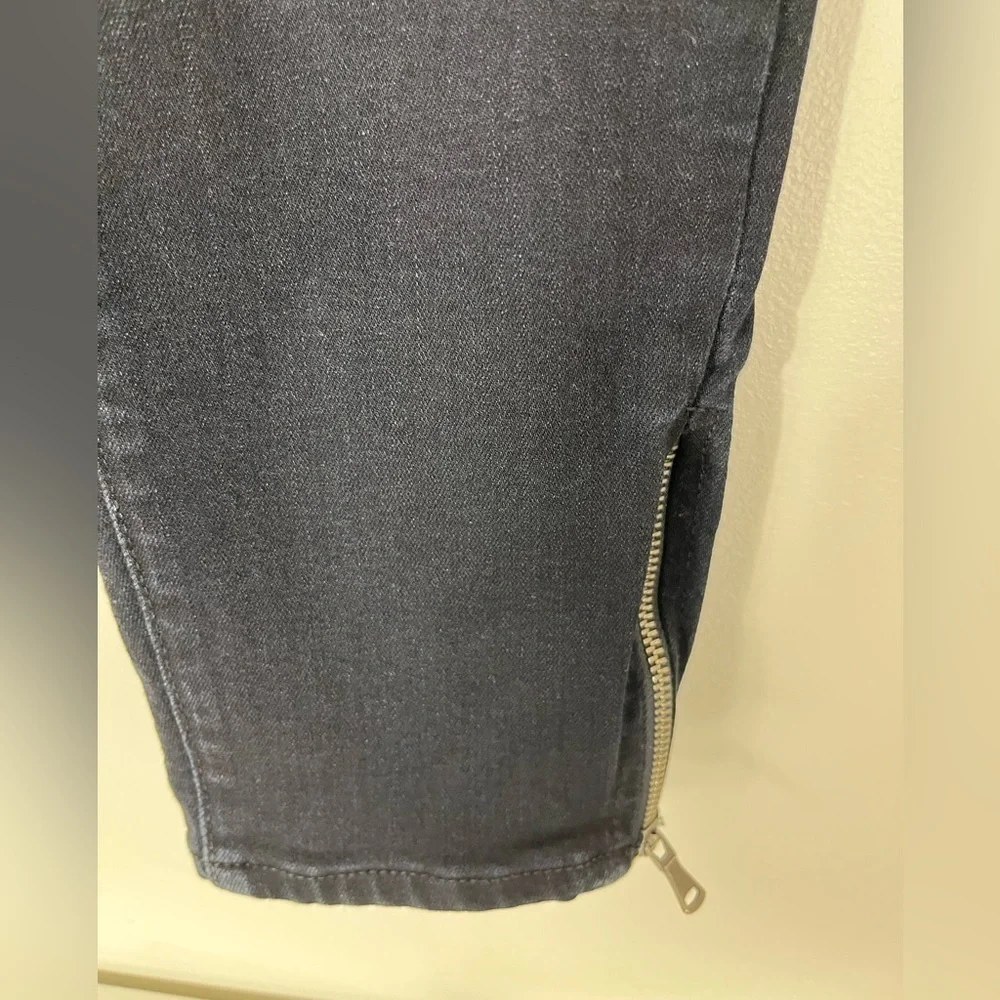 PAIGE Denim Jill Zip Style Skinny Jeans Womens Size 30 Dark Wash USA Made - Picture 5 of 16